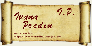 Ivana Predin vizit kartica